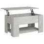 Mesa de centro madera de ingeniería gris hormigón 79x49x41 cm by vidaXL, Coffee table - Ref: Foro24-809714, Price: 89,06 €, D...