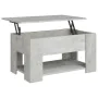 Mitteltisch aus grauem Beton-Ingenieurholz 79x49x41 cm von vidaXL, Couchtisch - Ref: Foro24-809714, Preis: 89,06 €, Rabatt: %