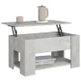 Mitteltisch aus grauem Beton-Ingenieurholz 79x49x41 cm von vidaXL, Couchtisch - Ref: Foro24-809714, Preis: 89,06 €, Rabatt: %