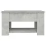 Mesa de centro madera de ingeniería gris hormigón 79x49x41 cm by vidaXL, Coffee table - Ref: Foro24-809714, Price: 89,06 €, D...