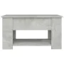 Mitteltisch aus grauem Beton-Ingenieurholz 79x49x41 cm von vidaXL, Couchtisch - Ref: Foro24-809714, Preis: 89,06 €, Rabatt: %