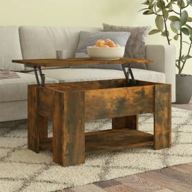 Couchtisch aus geräuchertem Eichensperrholz, 79 x 49 x 41 cm von vidaXL, Couchtisch - Ref: Foro24-819275, Preis: 77,06 €, Rab...