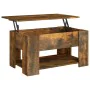 Couchtisch aus geräuchertem Eichensperrholz, 79 x 49 x 41 cm von vidaXL, Couchtisch - Ref: Foro24-819275, Preis: 77,06 €, Rab...