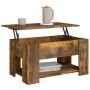 Smoked oak plywood coffee table 79x49x41 cm by vidaXL, Coffee table - Ref: Foro24-819275, Price: 77,06 €, Discount: %
