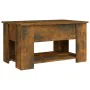 Couchtisch aus geräuchertem Eichensperrholz, 79 x 49 x 41 cm von vidaXL, Couchtisch - Ref: Foro24-819275, Preis: 77,06 €, Rab...