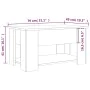Couchtisch aus geräuchertem Eichensperrholz, 79 x 49 x 41 cm von vidaXL, Couchtisch - Ref: Foro24-819275, Preis: 77,06 €, Rab...