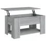 Sonoma Grau Ingenieurholz Couchtisch 79x49x41 cm von vidaXL, Couchtisch - Ref: Foro24-819276, Preis: 95,25 €, Rabatt: %