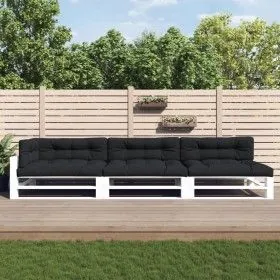 Palettenkissen 7 Stück schwarzer Stoff von vidaXL, Kissen für Stühle und Sofas - Ref: Foro24-3188914, Preis: 201,37 €, Rabatt: %