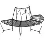 Semicircular garden bench 2 pcs black steel Ø159 by vidaXL, garden benches - Ref: Foro24-3095717, Price: 338,44 €, Discount: %