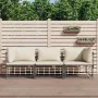 Gartenmöbel-Set 3-teilig anthrazitfarbene PE-Rattankissen von vidaXL, Outdoor-Sofas - Ref: Foro24-3186694, Preis: 252,25 €, R...