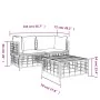 Gartenmöbel-Set 3-teilig anthrazitfarbene PE-Rattankissen von vidaXL, Outdoor-Sofas - Ref: Foro24-3186692, Preis: 241,50 €, R...