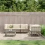 Gartenmöbel-Set 6-teilig und anthrazitfarbene PE-Rattan-Kissen von vidaXL, Outdoor-Sofas - Ref: Foro24-3186704, Preis: 503,18...