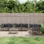 Garden furniture set 8 pieces and anthracite PE rattan cushions by vidaXL, Outdoor sofas - Ref: Foro24-3186707, Price: 660,07...