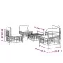 5-teiliges Gartenmöbel-Set und anthrazitfarbene PE-Rattan-Kissen von vidaXL, Outdoor-Sofas - Ref: Foro24-3186711, Preis: 370,...
