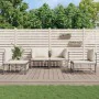Garden furniture set 4 pieces and anthracite PE rattan cushions by vidaXL, Outdoor sofas - Ref: Foro24-3186712, Price: 327,80...