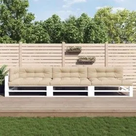 Pallet cushions 7 pieces beige fabric by vidaXL, Cushions for chairs and sofas - Ref: Foro24-3188911, Price: 215,86 €, Discou...