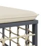 Garden furniture set 4 pieces and anthracite PE rattan cushions by vidaXL, Outdoor sofas - Ref: Foro24-3186712, Price: 327,80...