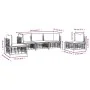 Gartenmöbel-Set 5-teilig und Kissen aus PE-Rattan Anthrazit von vidaXL, Outdoor-Sofas - Ref: Foro24-3186716, Preis: 425,41 €,...
