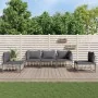 5-piece garden furniture set and anthracite PE rattan cushions by vidaXL, Outdoor sofas - Ref: Foro24-3186717, Price: 402,08 ...