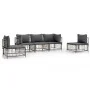 5-piece garden furniture set and anthracite PE rattan cushions by vidaXL, Outdoor sofas - Ref: Foro24-3186717, Price: 402,08 ...