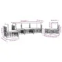 5-teiliges Gartenmöbel-Set und anthrazitfarbene PE-Rattan-Kissen von vidaXL, Outdoor-Sofas - Ref: Foro24-3186717, Preis: 402,...