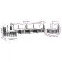 Gartenmöbel-Set 6-teilig und anthrazitfarbene PE-Rattan-Kissen von vidaXL, Outdoor-Sofas - Ref: Foro24-3186720, Preis: 499,57...