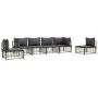 Gartenmöbel-Set 6-teilig und Kissen aus PE-Rattan Anthrazit von vidaXL, Outdoor-Sofas - Ref: Foro24-3186721, Preis: 481,54 €,...