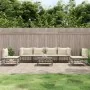 Gartenmöbel-Set 7-teilig und anthrazitgraue PE-Rattankissen von vidaXL, Outdoor-Sofas - Ref: Foro24-3186722, Preis: 555,05 €,...