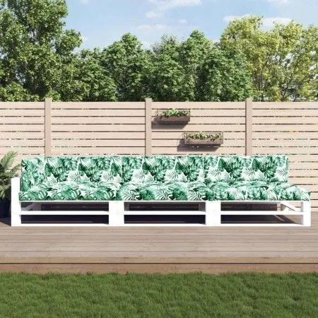 Pallet cushions 7 pieces leaf print fabric by vidaXL, Cushions for chairs and sofas - Ref: Foro24-3188916, Price: 185,57 €, D...