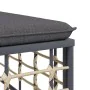 Gartenmöbel-Set 3-teilig anthrazitfarbene PE-Rattankissen von vidaXL, Outdoor-Sofas - Ref: Foro24-3186725, Preis: 219,09 €, R...