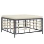 Gartenmöbel-Set 4-teilig und anthrazitfarbene PE-Rattan-Kissen von vidaXL, Outdoor-Sofas - Ref: Foro24-3186726, Preis: 274,95...