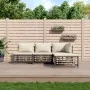 Gartenmöbel-Set 4-teilig anthrazitfarbene Kissen PE-Rattan von vidaXL, Outdoor-Sofas - Ref: Foro24-3186730, Preis: 311,19 €, ...