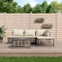 Juego de muebles de jardín 5 pzas cojines antracita ratán PE de vidaXL, Sofás de exterior - Ref: Foro24-3186732, Precio: 362,...