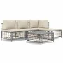 Juego de muebles de jardín 5 pzas cojines antracita ratán PE de vidaXL, Sofás de exterior - Ref: Foro24-3186732, Precio: 362,...