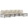 Gartenmöbel-Set 5-teilig, Kissen anthrazit, PE-Rattan von vidaXL, Outdoor-Sofas - Ref: Foro24-3186734, Preis: 390,31 €, Rabat...