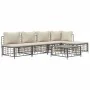 Garden furniture set 6 pieces anthracite cushions PE rattan by vidaXL, Outdoor sofas - Ref: Foro24-3186736, Price: 446,47 €, ...