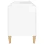 Glänzend weißer Sperrholz-Disc-Schrank 121x38x48 cm von vidaXL, CD- und DVD-Speicher - Ref: Foro24-831927, Preis: 83,49 €, Ra...