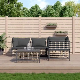 5-piece garden furniture set with anthracite cushions and PE rattan. by vidaXL, Outdoor sofas - Ref: Foro24-3186749, Price: 4...