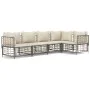 Garden furniture set 5 pieces cushions anthracite PE rattan by vidaXL, Outdoor sofas - Ref: Foro24-3186750, Price: 433,58 €, ...