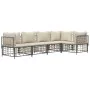 Garden furniture set 5 pieces cushions anthracite PE rattan by vidaXL, Outdoor sofas - Ref: Foro24-3186750, Price: 433,58 €, ...
