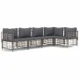 Gartenmöbel-Set 5-teilig, Kissen anthrazit, PE-Rattan von vidaXL, Outdoor-Sofas - Ref: Foro24-3186751, Preis: 418,27 €, Rabat...