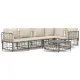 Garden furniture set 6 pieces anthracite cushions PE rattan by vidaXL, Outdoor sofas - Ref: Foro24-3186752, Price: 489,08 €, ...