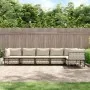 Juego de muebles de jardín 6 pzas cojines antracita ratán PE de vidaXL, Sofás de exterior - Ref: Foro24-3186754, Precio: 511,...