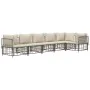 Juego de muebles de jardín 6 pzas cojines antracita ratán PE de vidaXL, Sofás de exterior - Ref: Foro24-3186754, Precio: 511,...