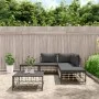 Gartenmöbel-Set 6-teilig anthrazitfarbene Kissen PE-Rattan von vidaXL, Outdoor-Sofas - Ref: Foro24-3186759, Preis: 420,37 €, ...