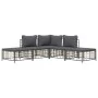 5-piece garden furniture set with anthracite PE rattan cushions by vidaXL, Outdoor sofas - Ref: Foro24-3186761, Price: 349,52...