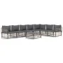 8-piece garden furniture set with anthracite PE rattan cushions by vidaXL, Outdoor sofas - Ref: Foro24-3186763, Price: 642,62...