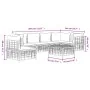 Gartenmöbel-Set 7-teilig und anthrazitgraue PE-Rattankissen von vidaXL, Outdoor-Sofas - Ref: Foro24-3186767, Preis: 564,68 €,...