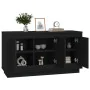 Black plywood sideboard 102x35x55 cm by vidaXL, Sideboards - Ref: Foro24-831886, Price: 103,47 €, Discount: %