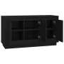Black plywood sideboard 102x35x55 cm by vidaXL, Sideboards - Ref: Foro24-831886, Price: 103,47 €, Discount: %